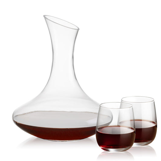 Hampton Carafe & Crestview Stemless Wine