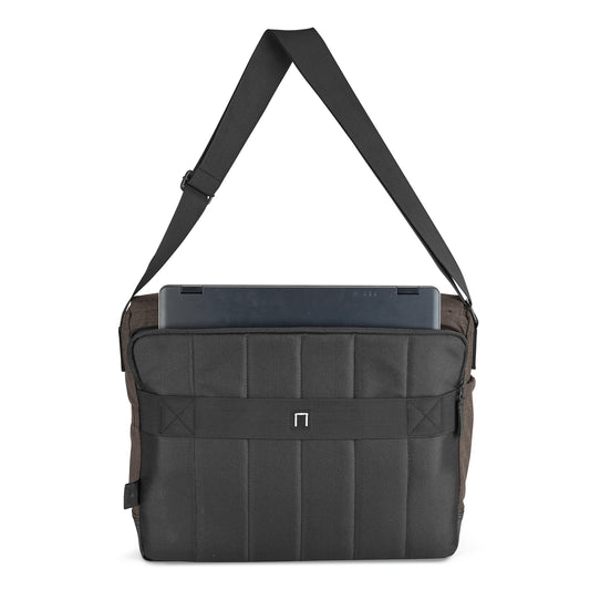 Charcoal Heather-Black Heritage Supply Tanner Laptop Messenger Bag