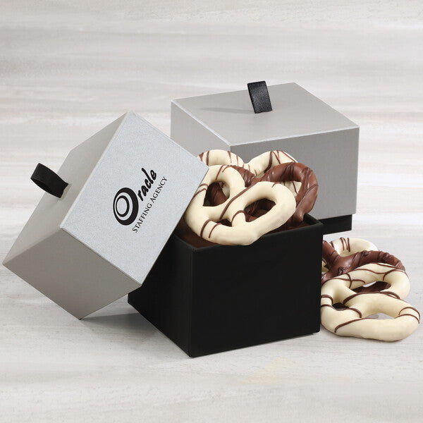 Subtle Sophistication with Chocolate Dipped Pretzels
