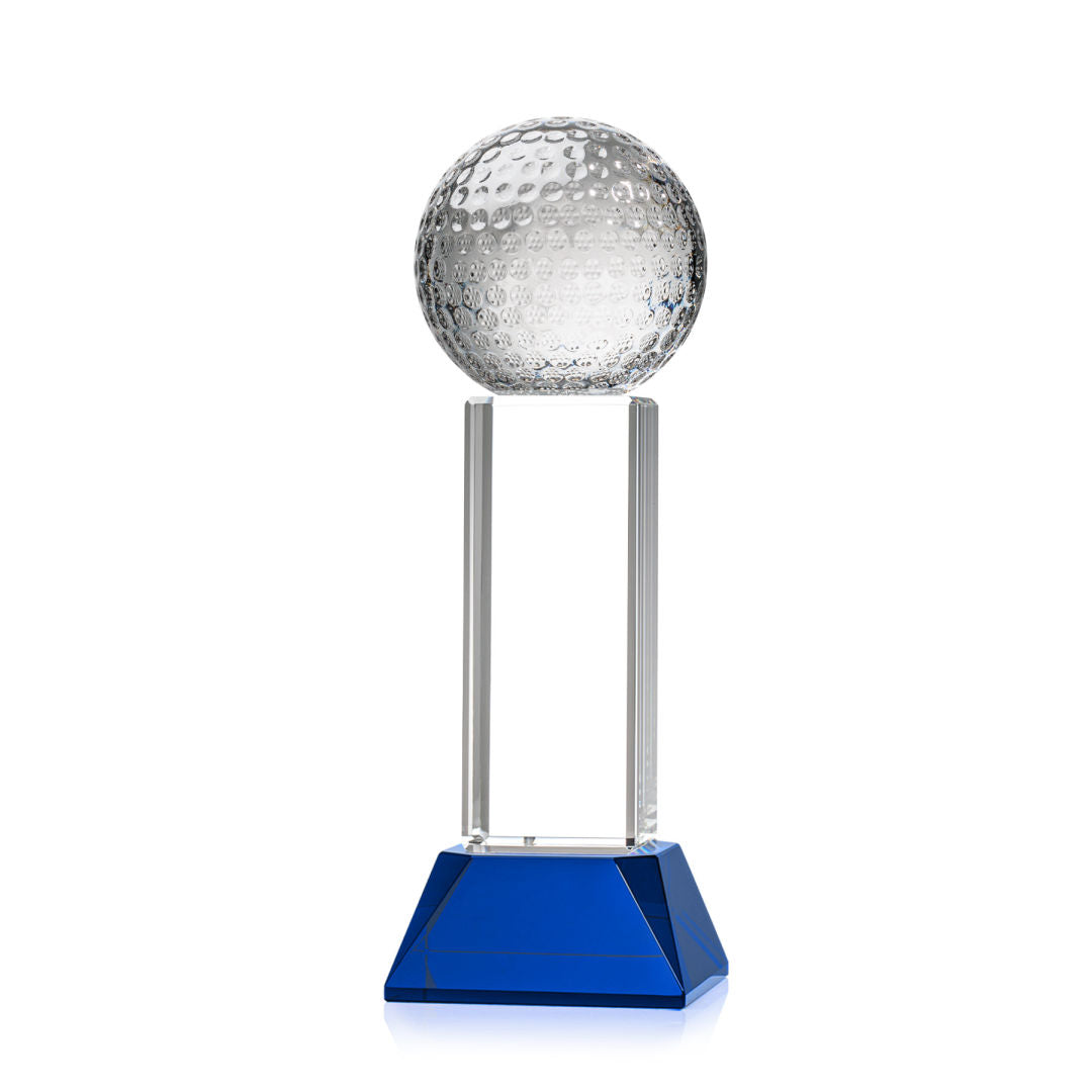 Golf Ball Award on Stowe Base - Blue