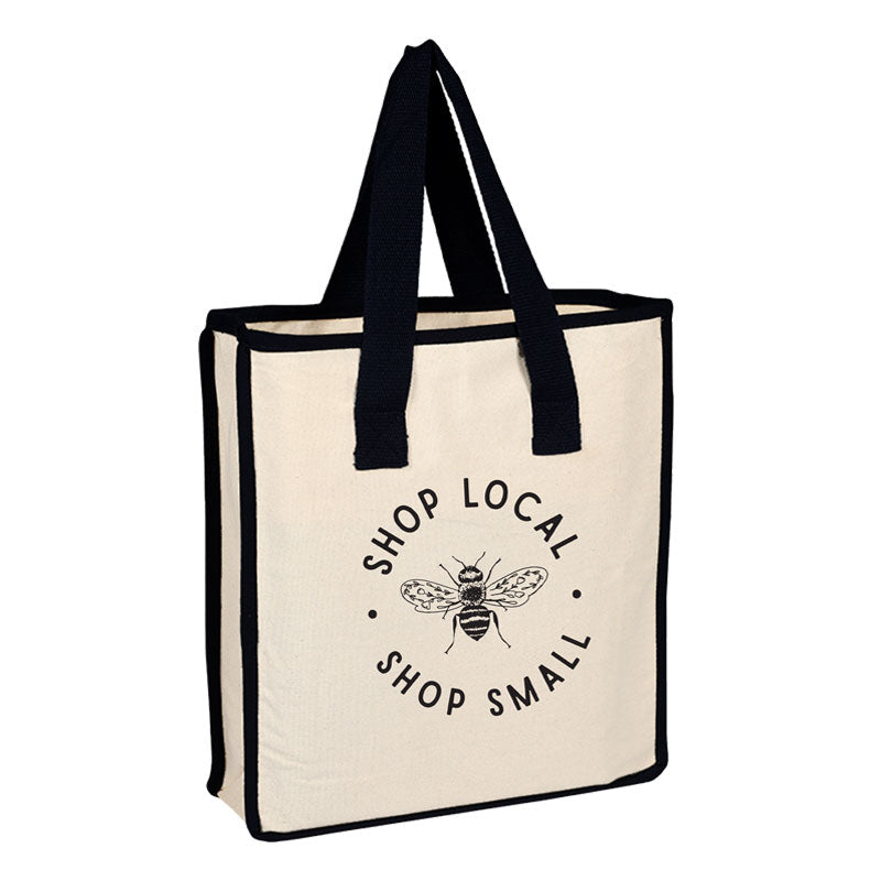Natural/Black Promenade Tote