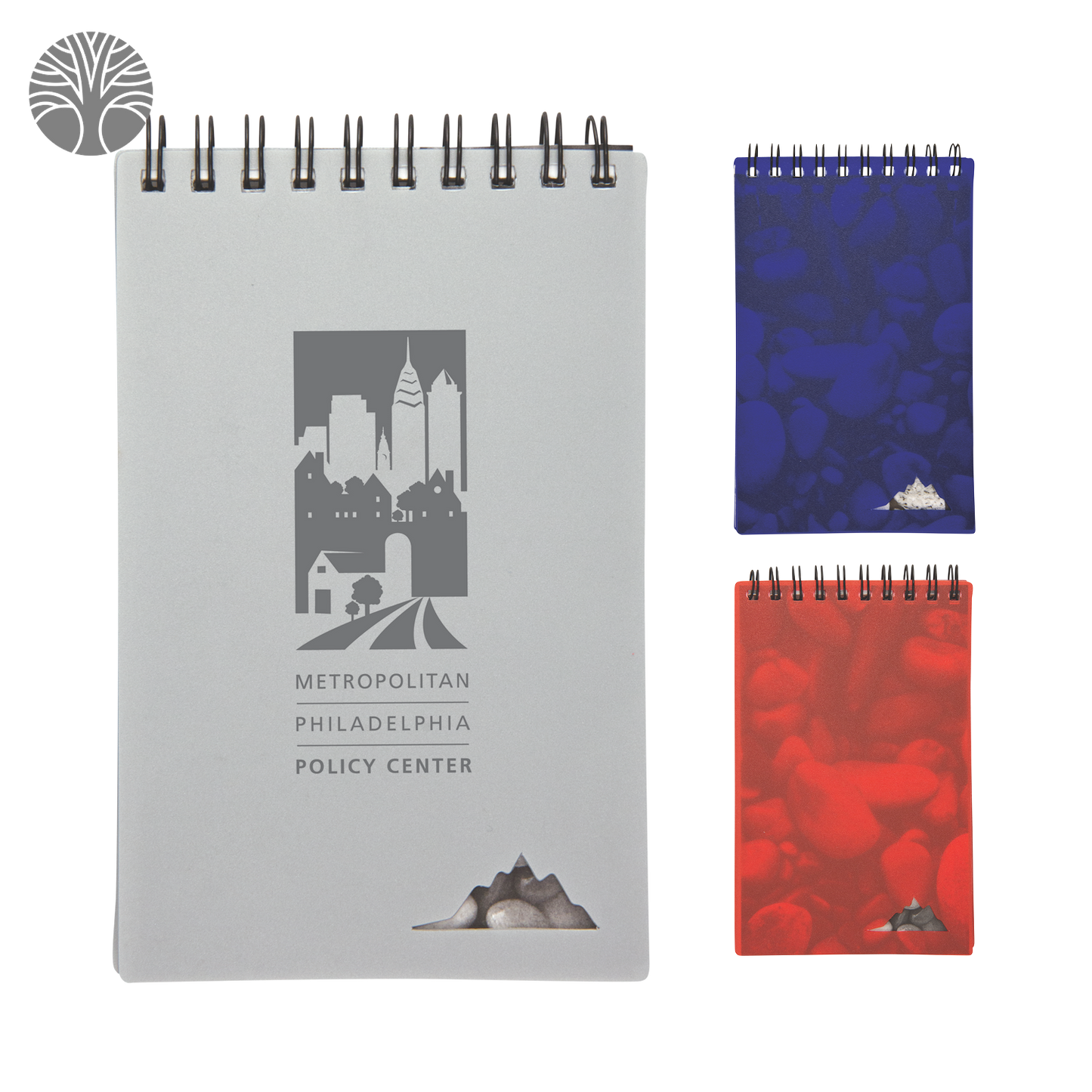 Blue 3-1/2" X 5" Stone Paper Jotter