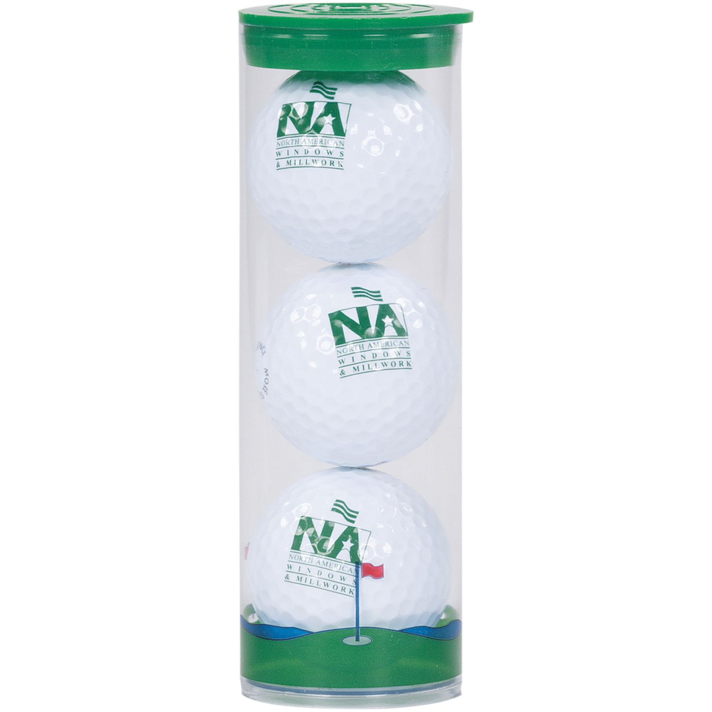 3 Ball Clear Tube with Titleist Pro V1 Golf Balls