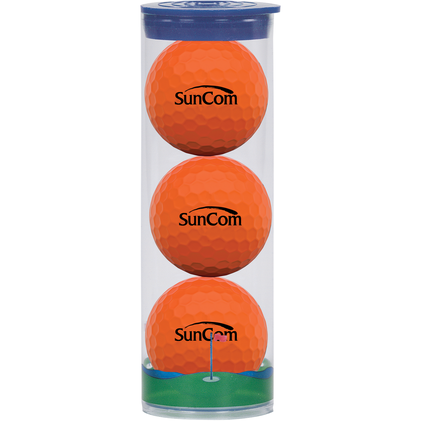 3 Ball Clear Tube with Wilson Golf Balls