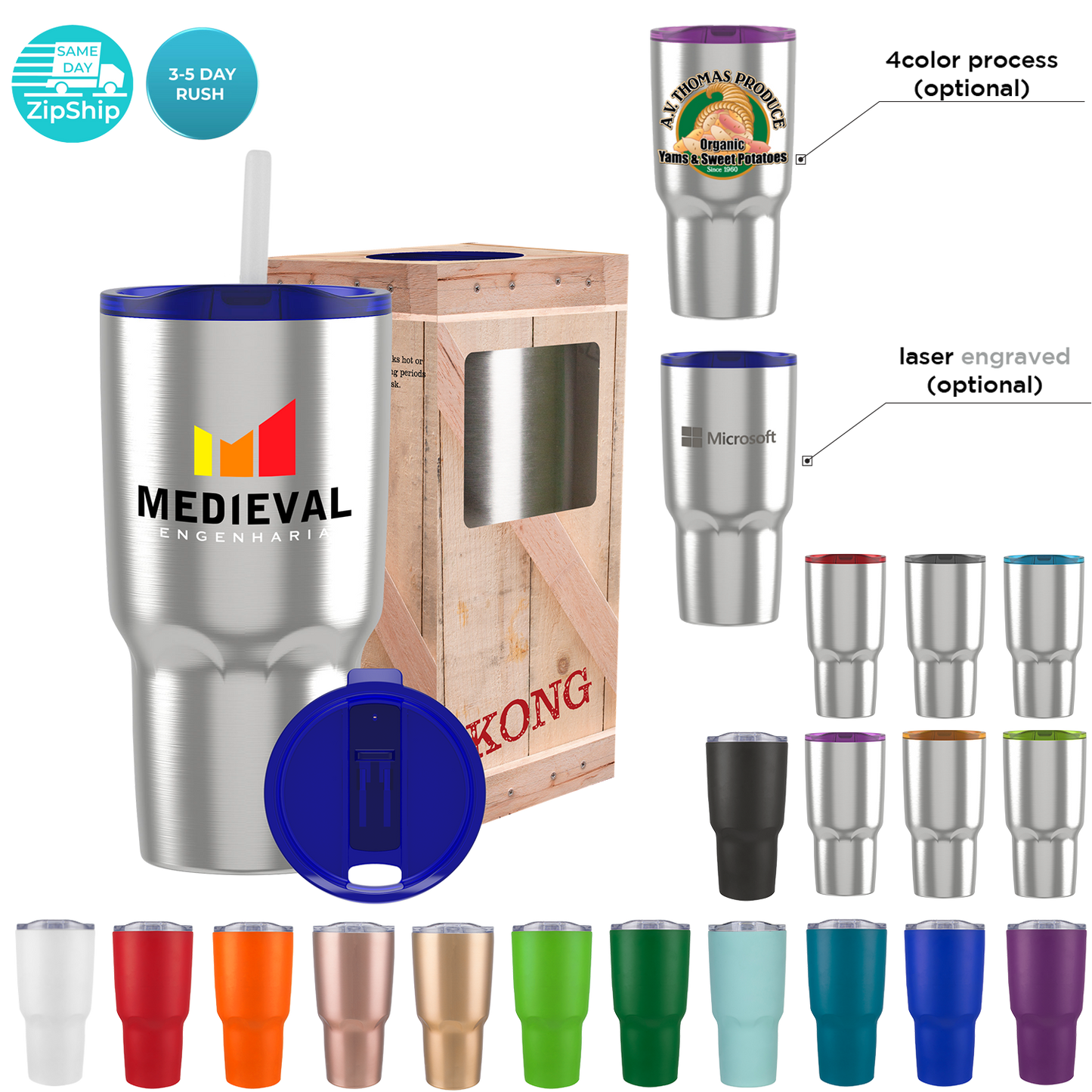 Body Black 30 Oz Vacuum Insulated Tumbler