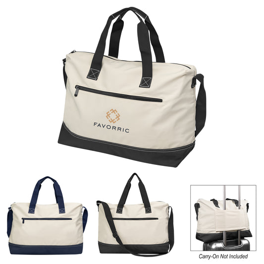 NATURAL WITH BLACK Forester Deluxe Tote Bag