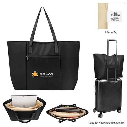 BLACK Executive rPET Laptop Tote Bag