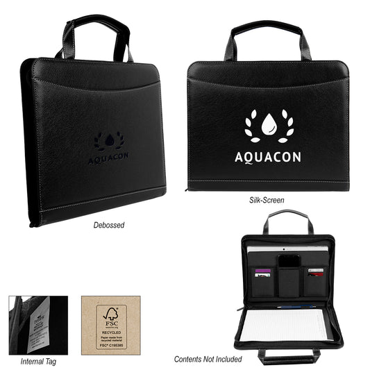 FSC BLACK Elle Easy Carry Padfolio