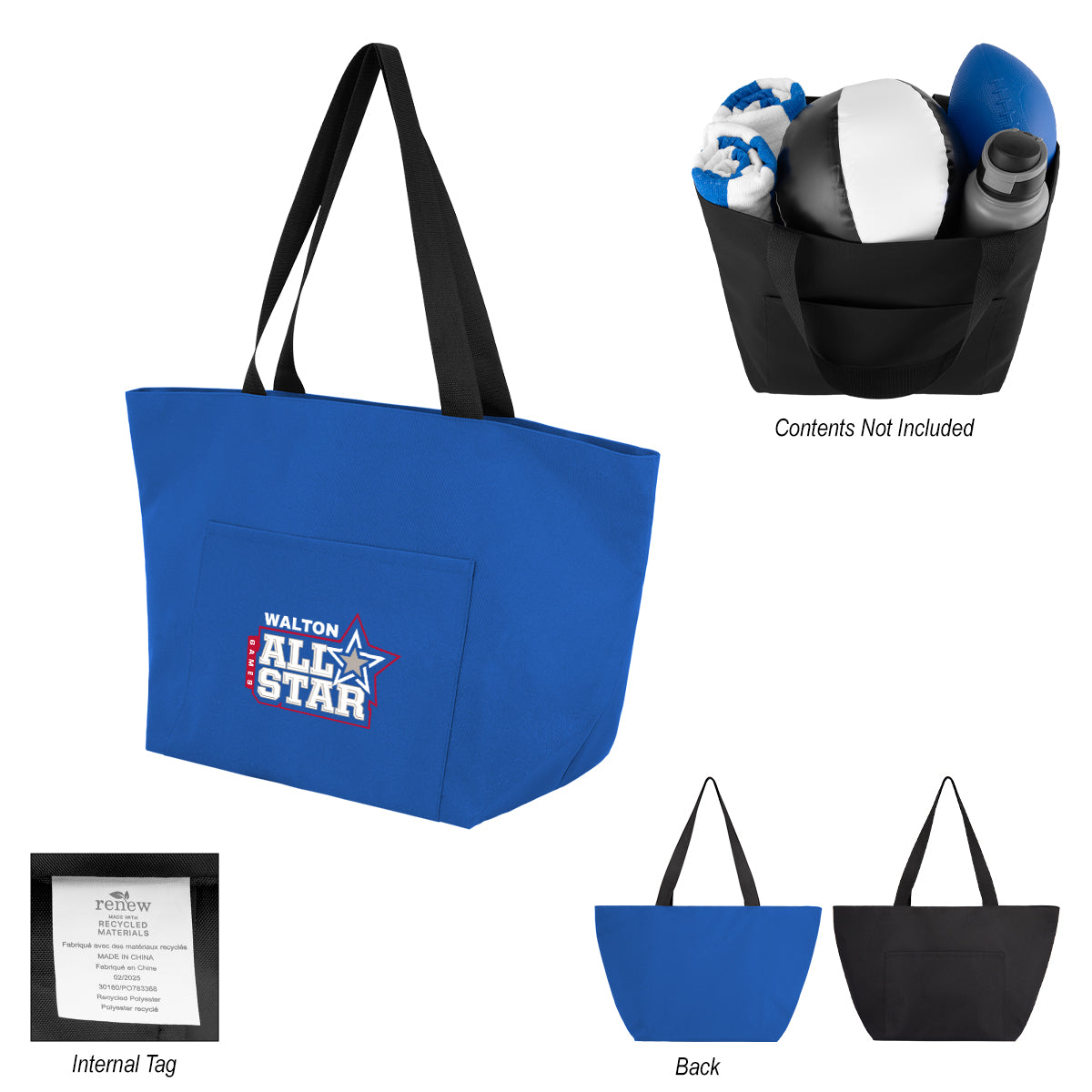 BLACK Mega Haul rPET Tote Bag