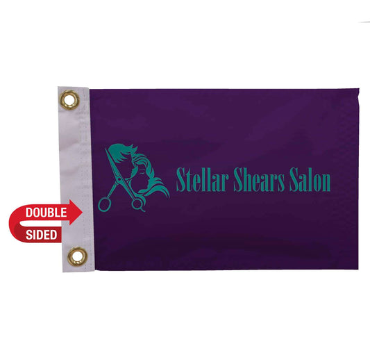 8" x 12" Nylon Flag Double-Sided