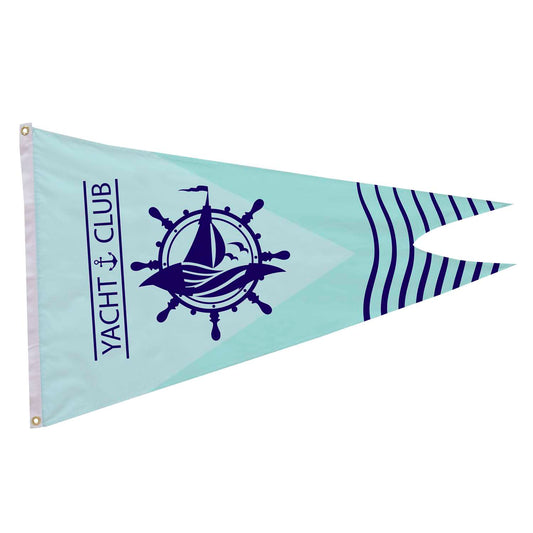 2.5' x 4' Nylon Burgee Flag Single-Sided
