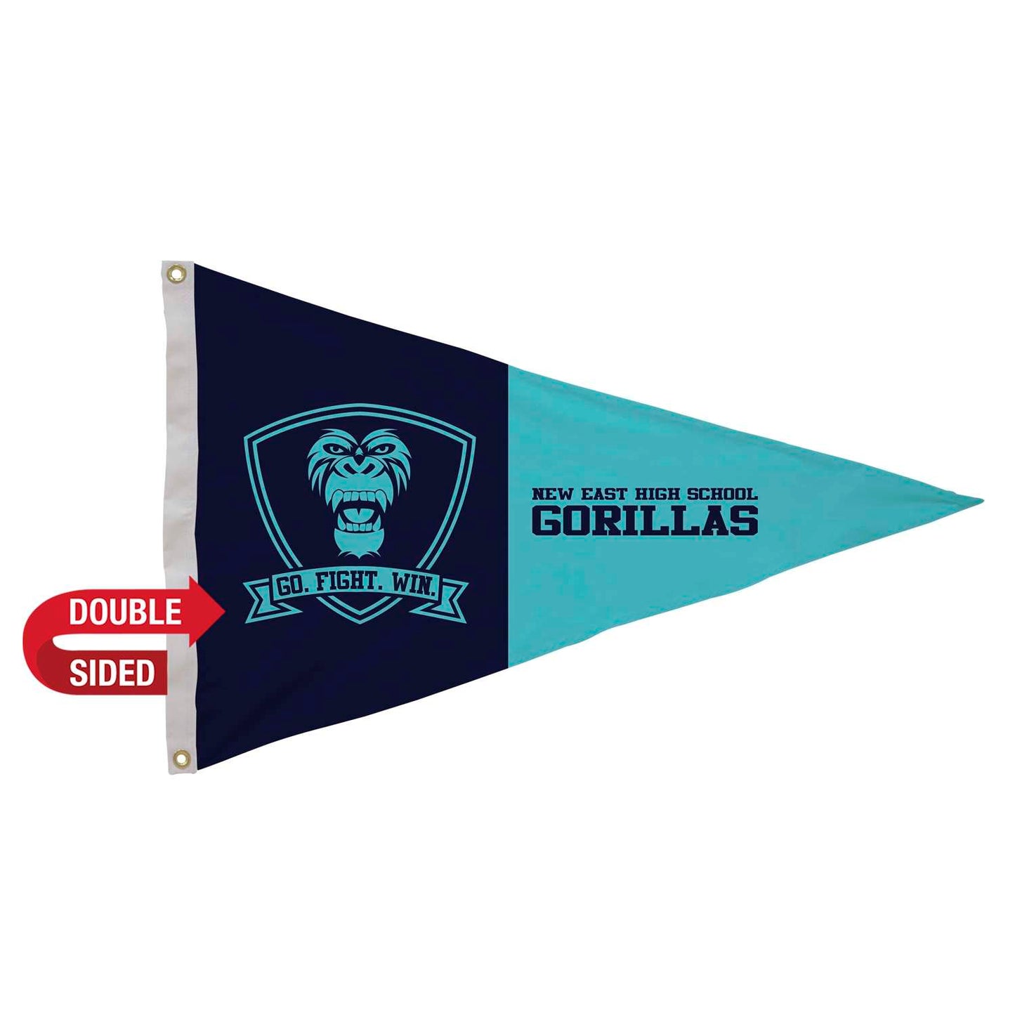 2' x 3' Nylon Pennant Flag Double-Sided
