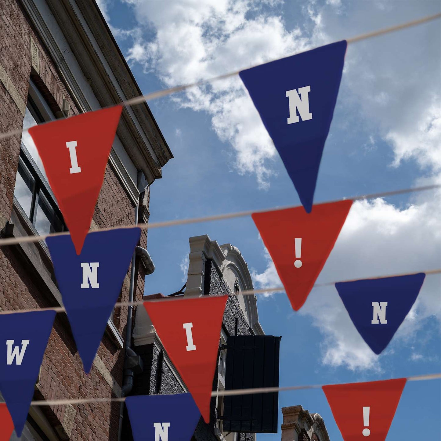 9" x 12" Triangle Pennant String Double-Sided (30')