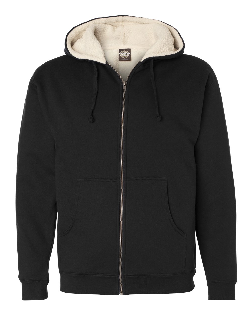 Men's Sherpa-Lined Full-Zip Hooded Sweatshirt - EXP40SHZ