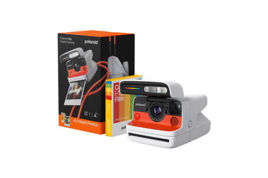 Polaroid Flip Instant Camera + Color Film Bundle - White