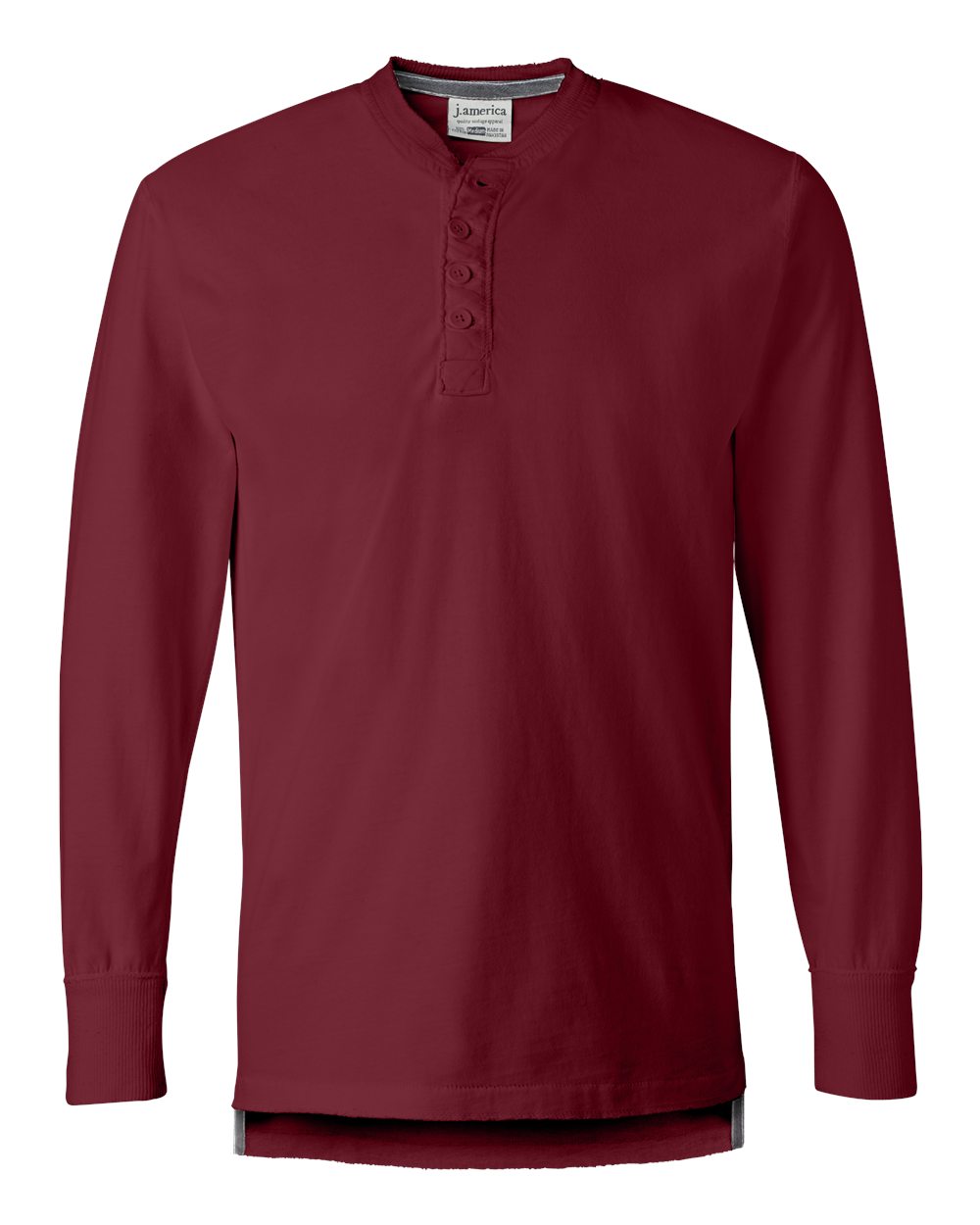 Men's Vintage Brushed Jersey Henley - 8244
