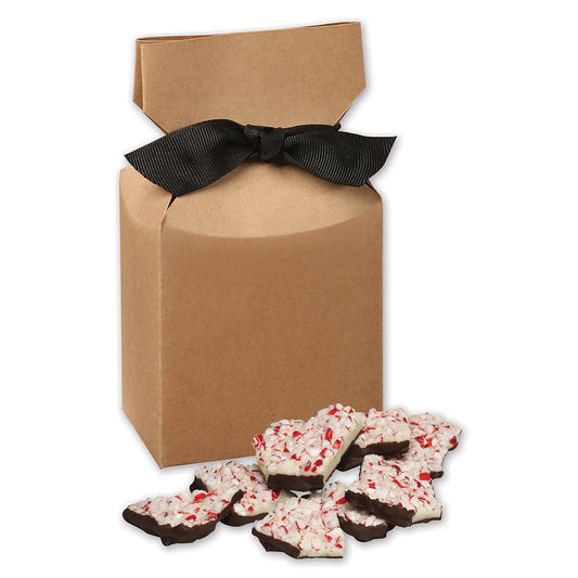 Peppermint Bark in Kraft Premium Delights Gift Box