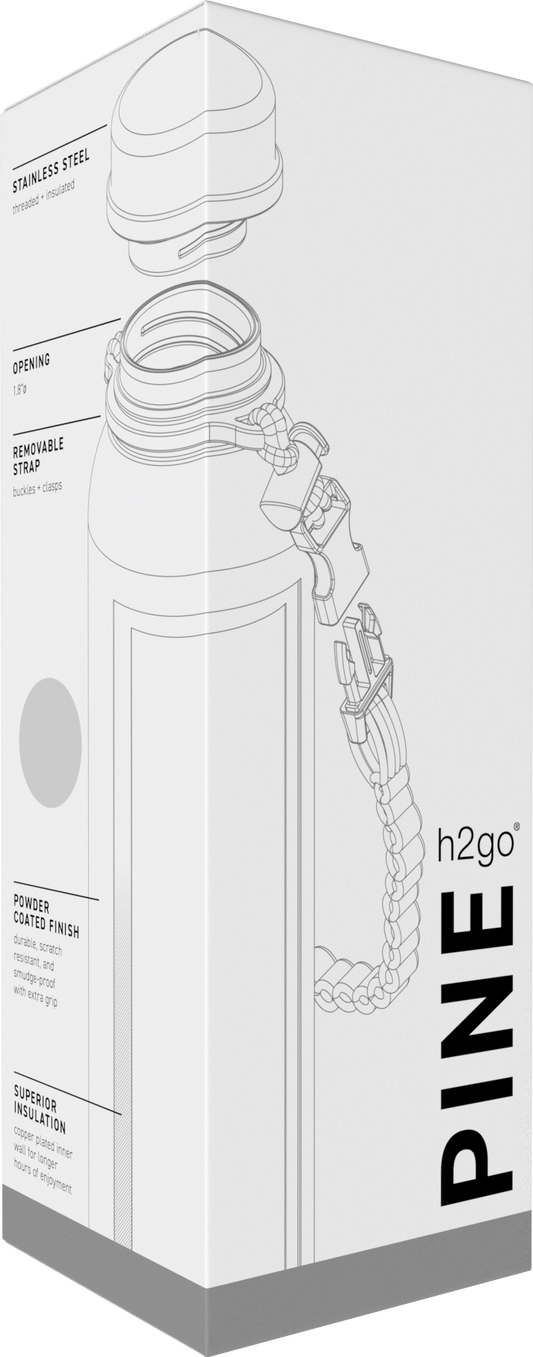 steel 32 oz h2go pine - powder