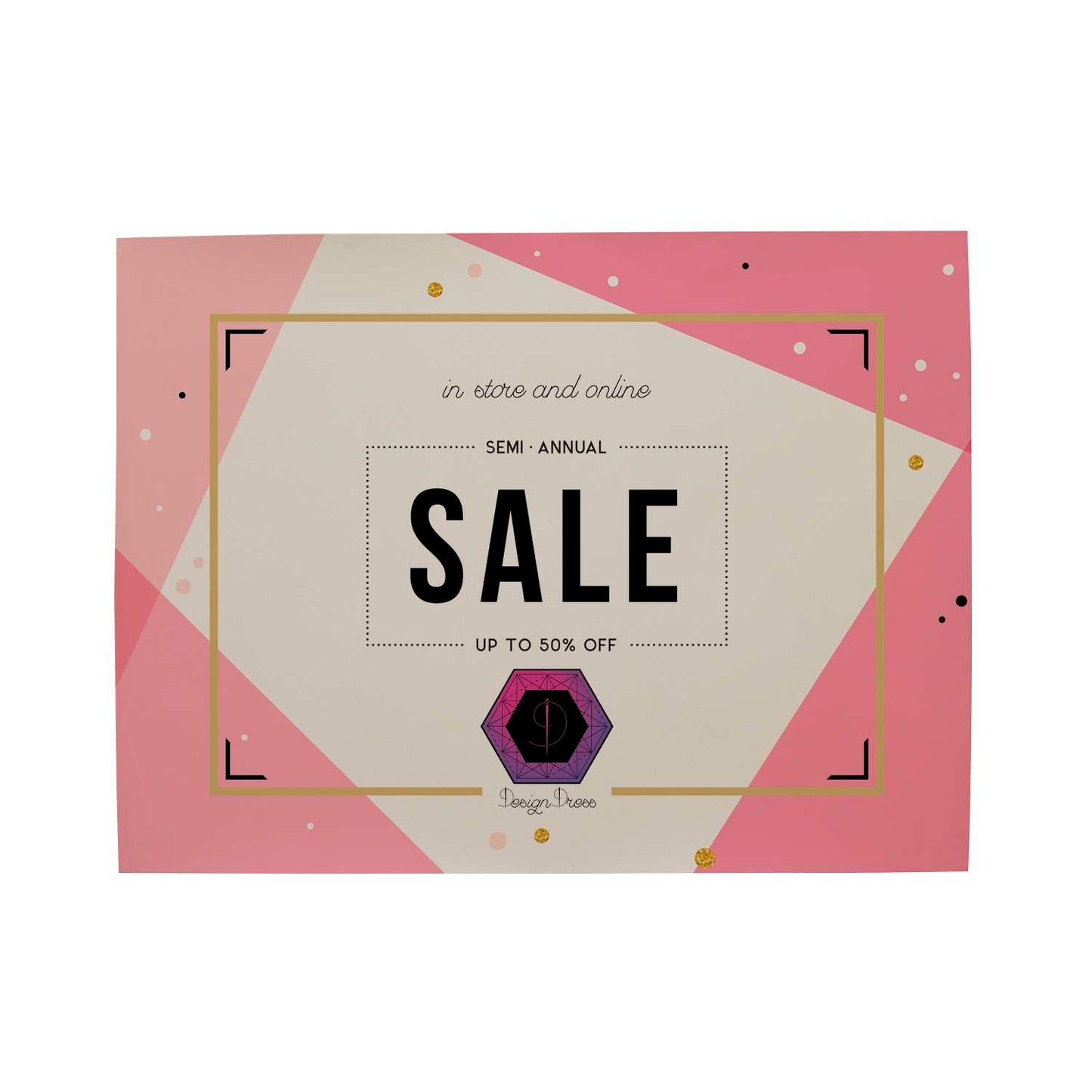 36" x 48" Opaque Window Cling