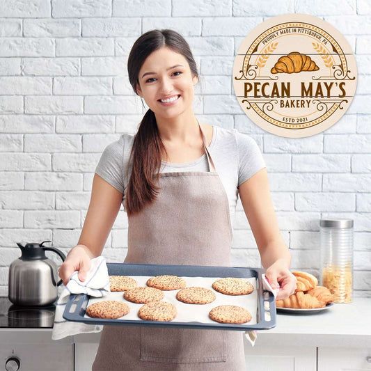 12" Round MDF Slatted Wood Print