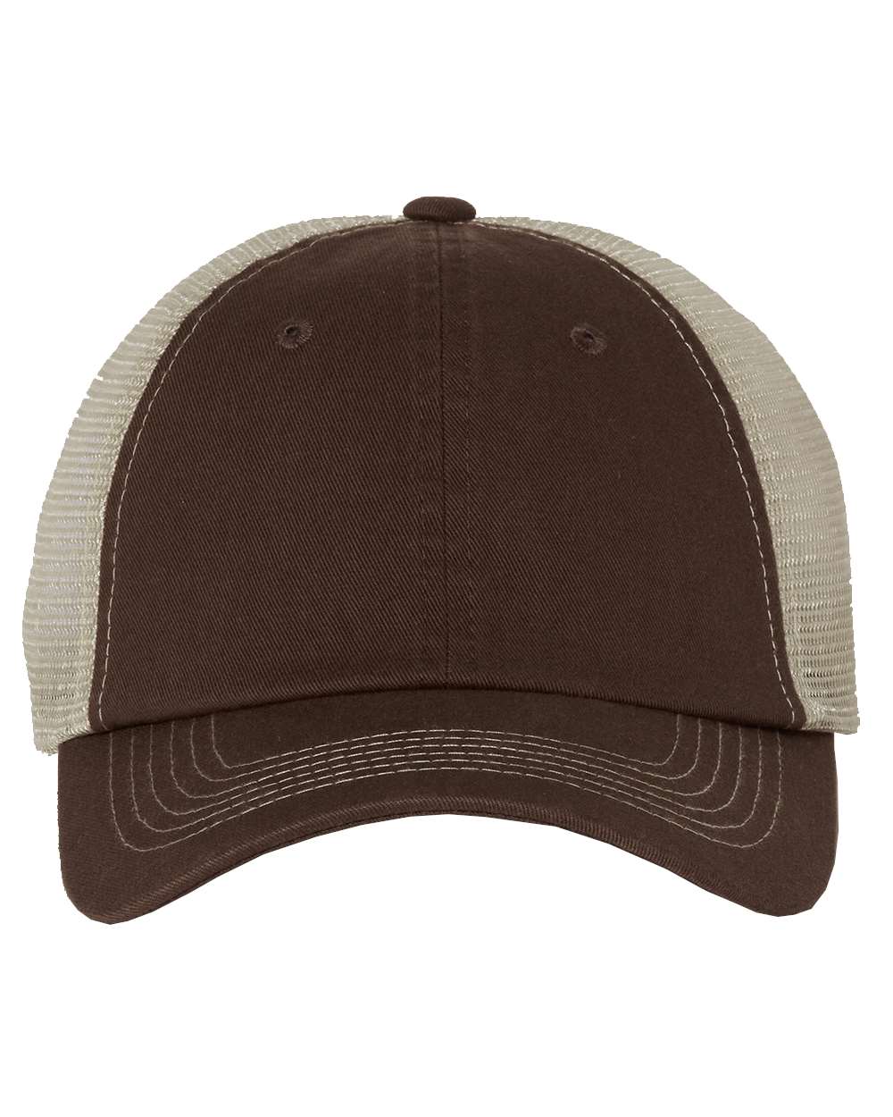 Contrast-Stitch Mesh-Back Cap - 3100