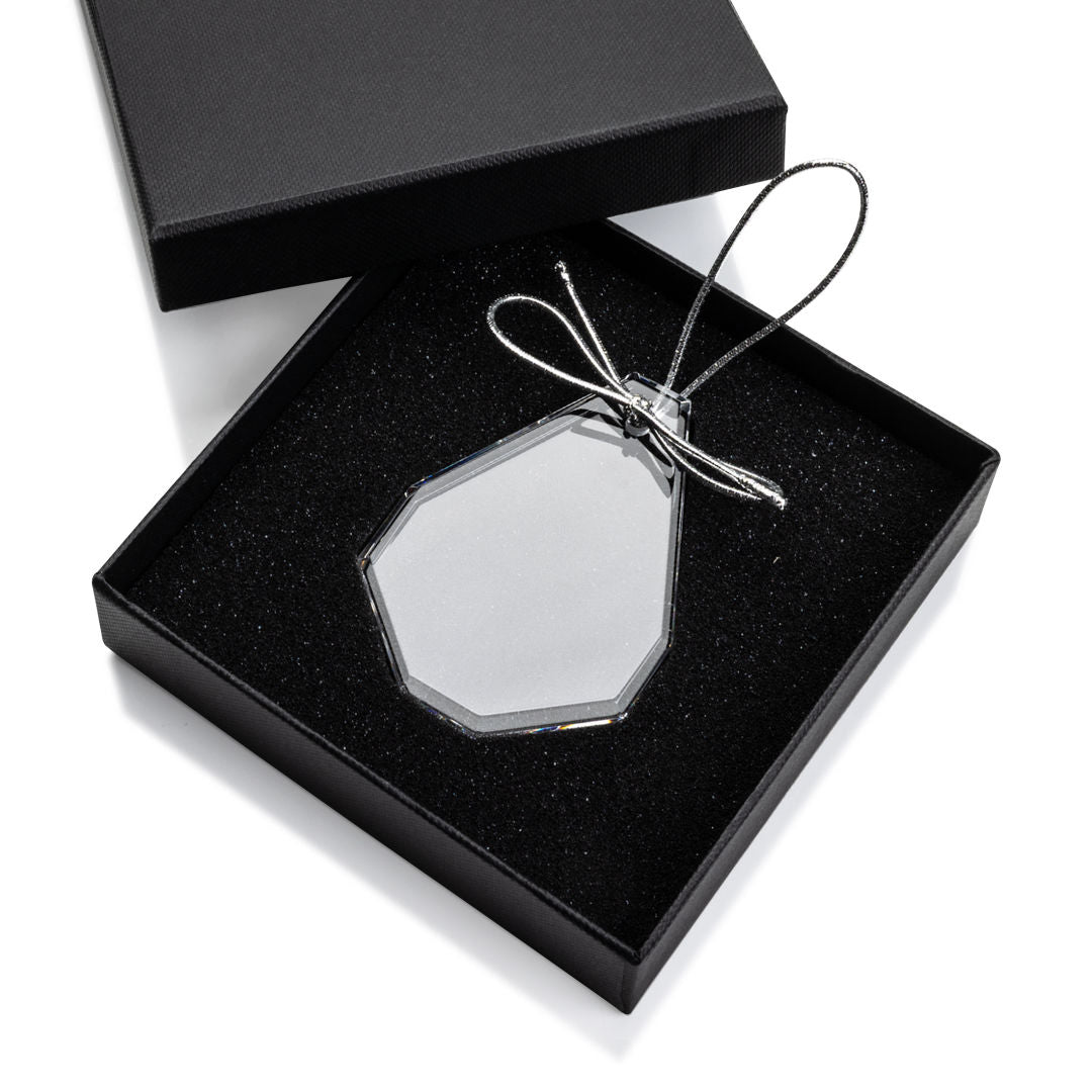 Optical Ornament - Teardrop Imprinted