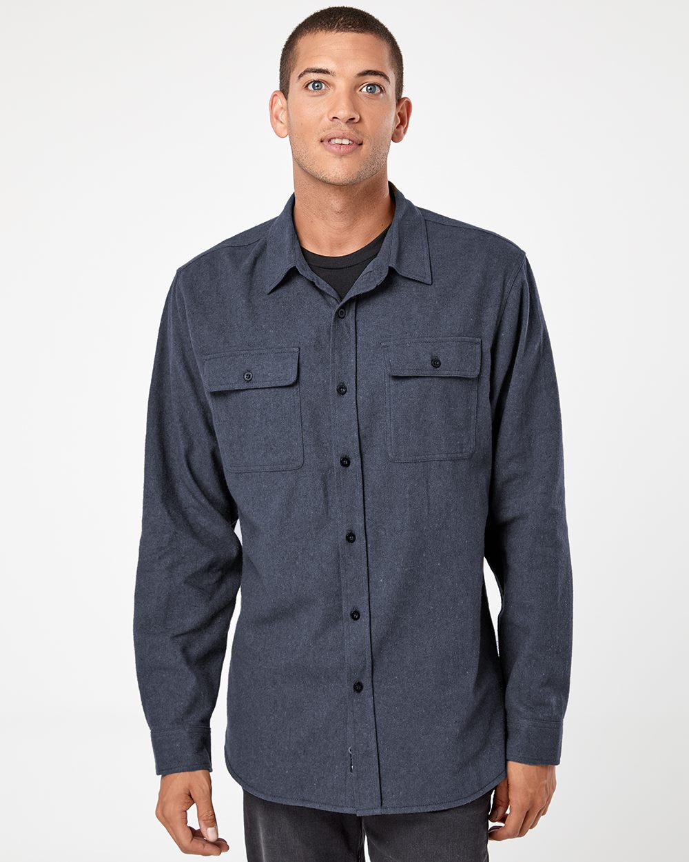 Men's Solid Flannel Shirt - 8200