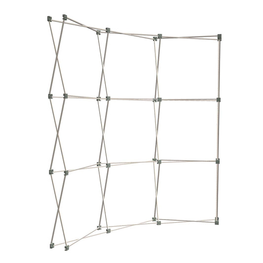 8' Curved Show 'N Rise Floor Display Frame Only