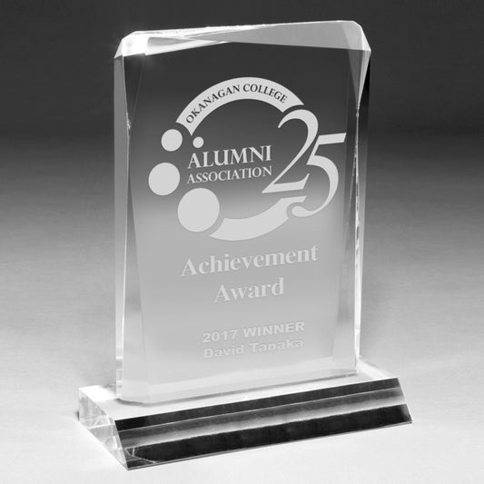 Jewel Award Laser Engraved Award