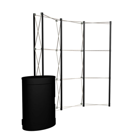 8' Curved Show 'N Rise Floor Display Hardware