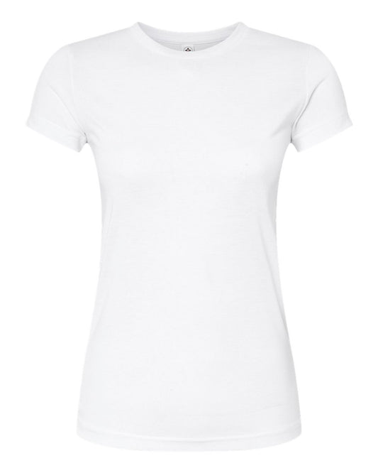 Women's Junior Fit Polyester Sublimation Tee - 1610