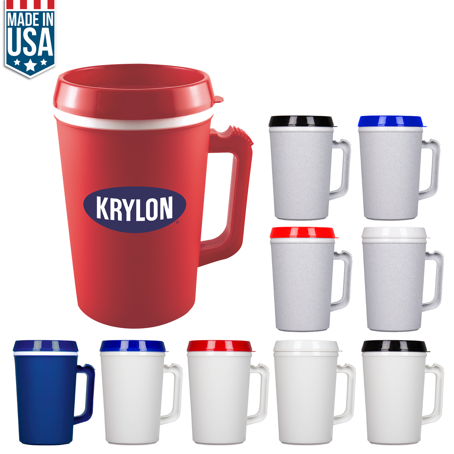 Blue 34 Oz Insulated Mug