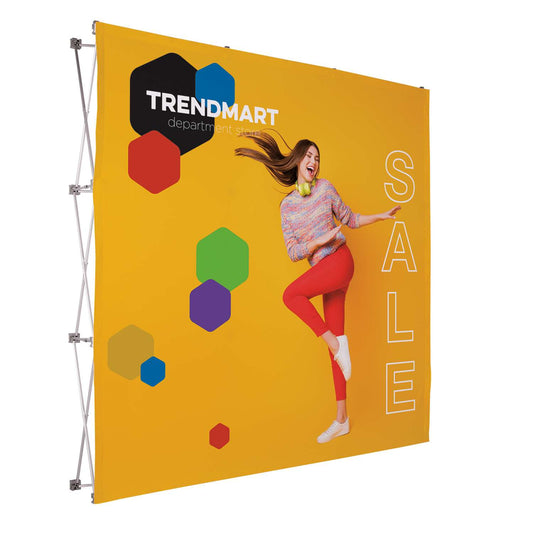 8' Straight Splash Floor Display Face Kit (Recycled Polyester Knit)