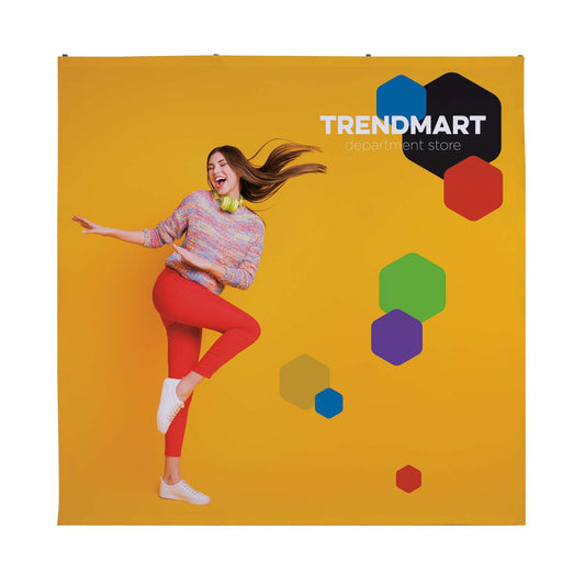 8' Straight Splash Floor Display Wrap Kit (Recycled Polyester Knit)