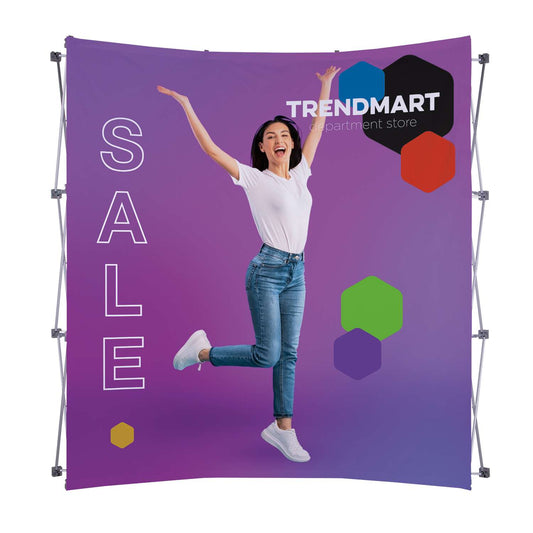 8' Curved Splash Floor Display Face Kit (Recycled Polyester Knit)