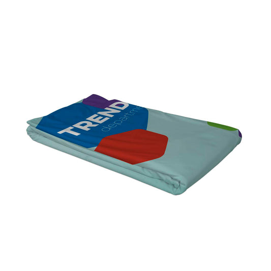 10' Curved Splash Floor Display Face Graphic Panel (Recycled Polyester Knit)