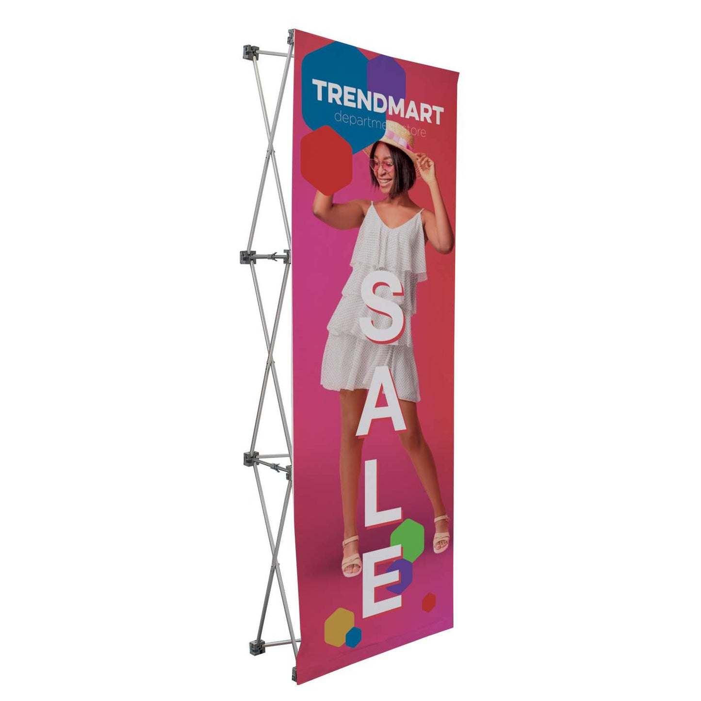3' Straight Splash Floor Display Face Kit (Recycled Polyester Knit)