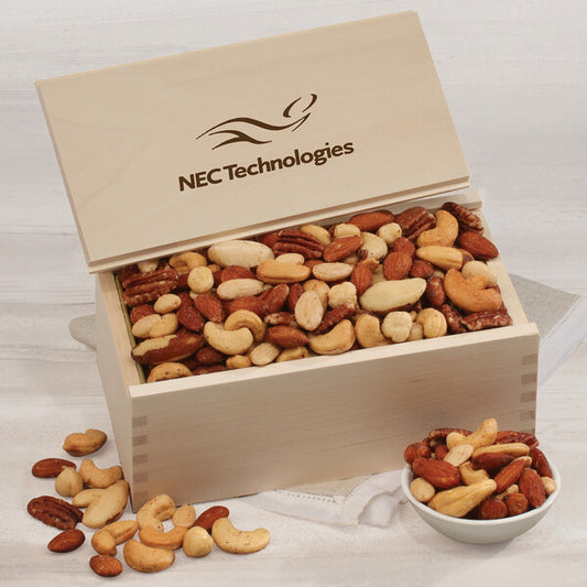 Deluxe Mixed Nuts in Wooden Collector's Box