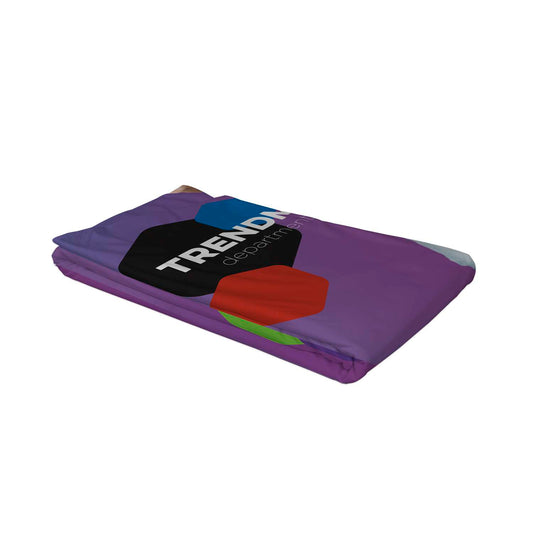 8' Curved Splash Floor Display Face Graphic Panel (Block-Out Fabric)