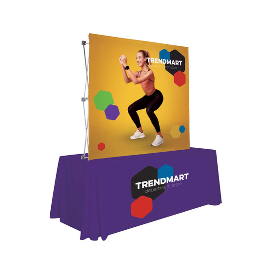 6' Straight Splash Tabletop Face Kit (Block-Out Fabric)