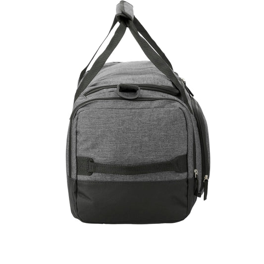 Front View of Gray Graphite 21" Weekender Duffel Bag