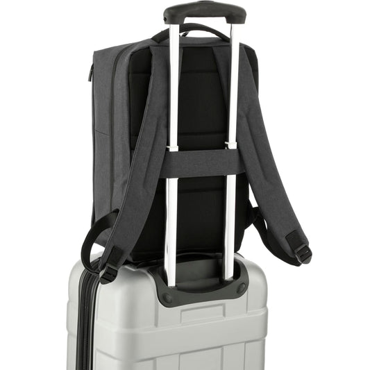 Front View of Gray Aft Recycled 15" Computer Backpack