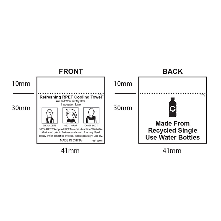 The “Full Color Arctic” - Recycled RPET Cooling Towel