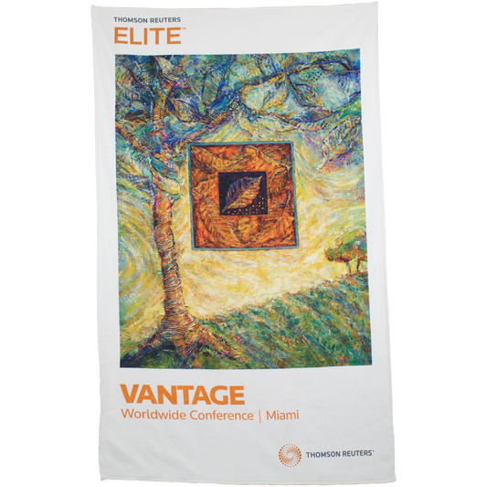 White 35" X 60" Full Color Beach Towel