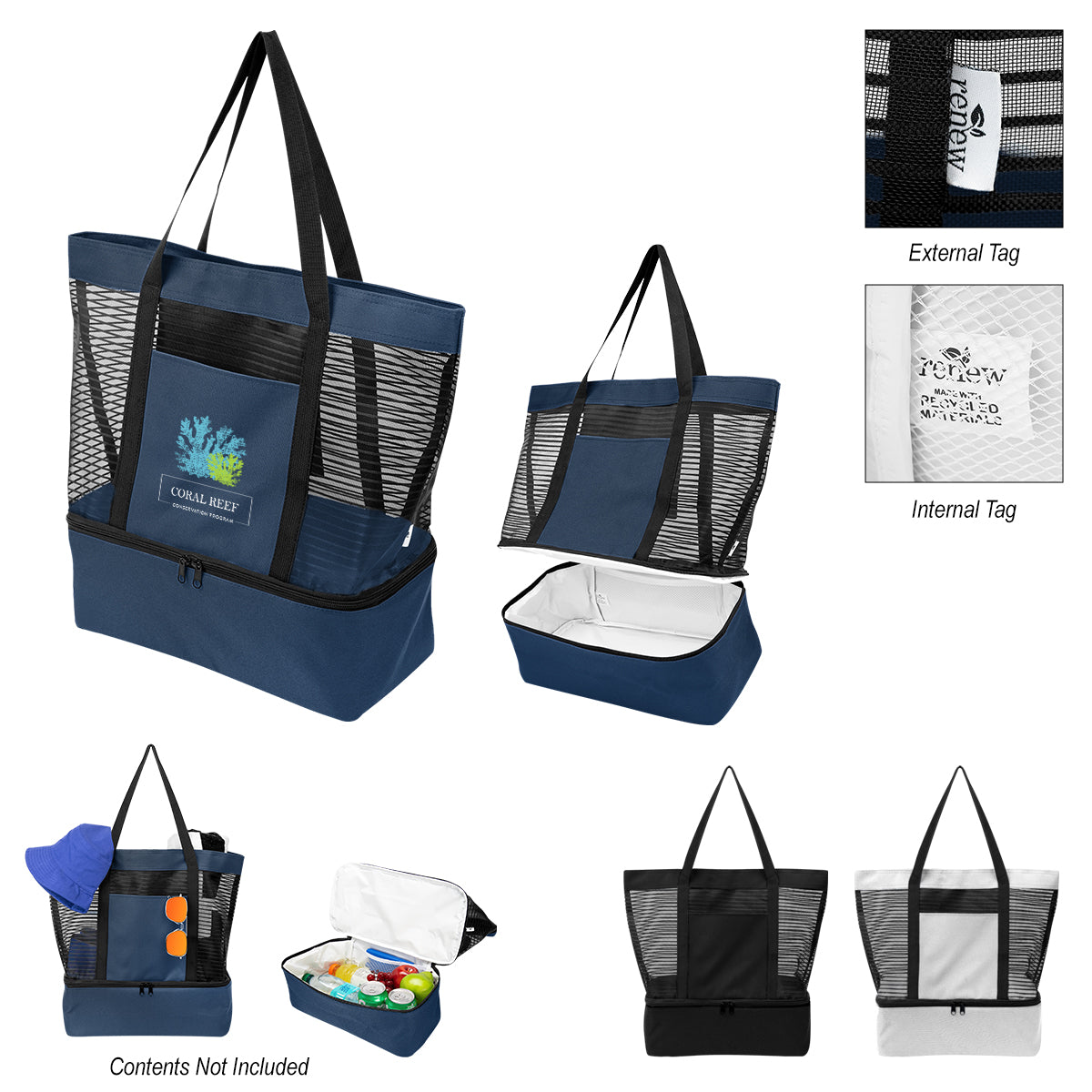 BLACK Marley rPET Mesh Tote Bag With Cooler