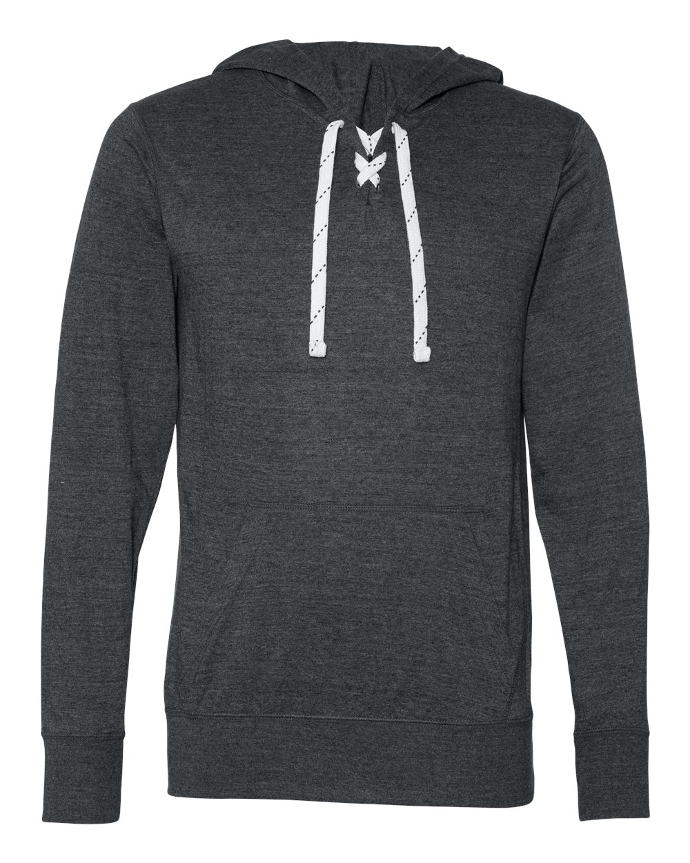 Unisex Jersey Sport Lace Hooded Pullover - 8231