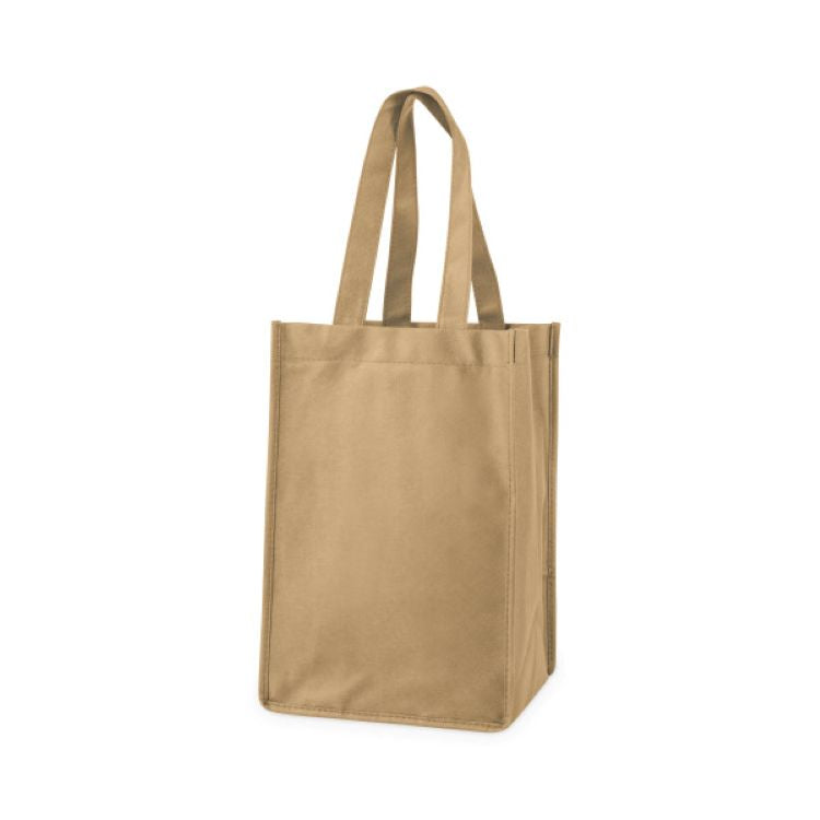 True® 4 Bottle Non-Woven Wine Tote