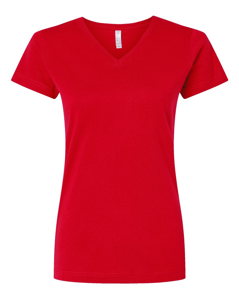 Women's Fine Jersey V-Neck Tee - 3507