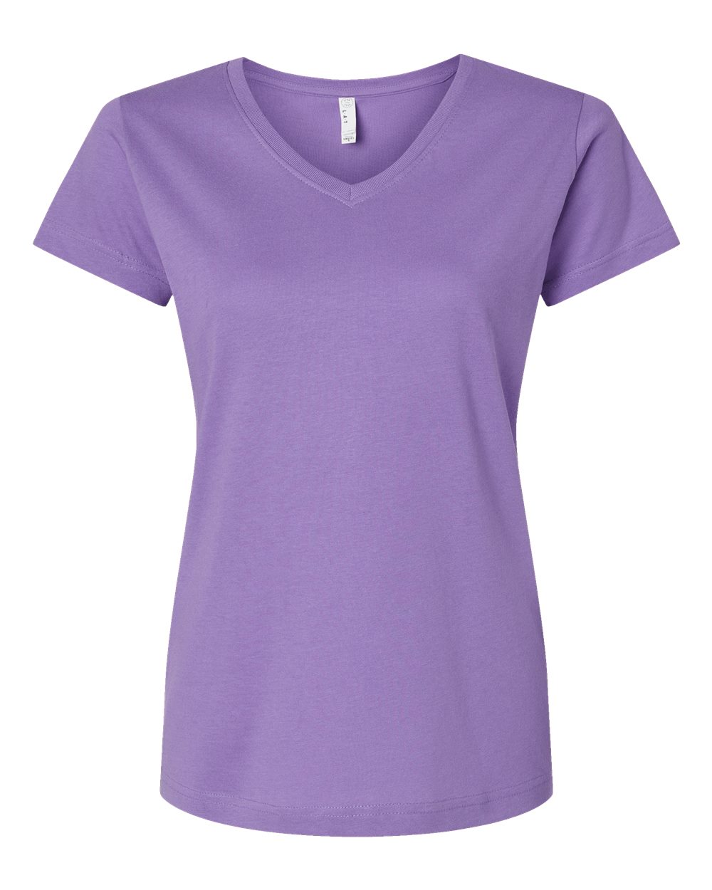 Women's Fine Jersey V-Neck Tee - 3507