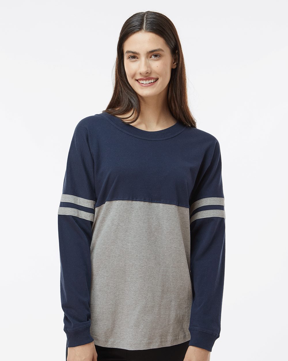 Women's Jersey Pom Pom Long Sleeve T-Shirt - T14